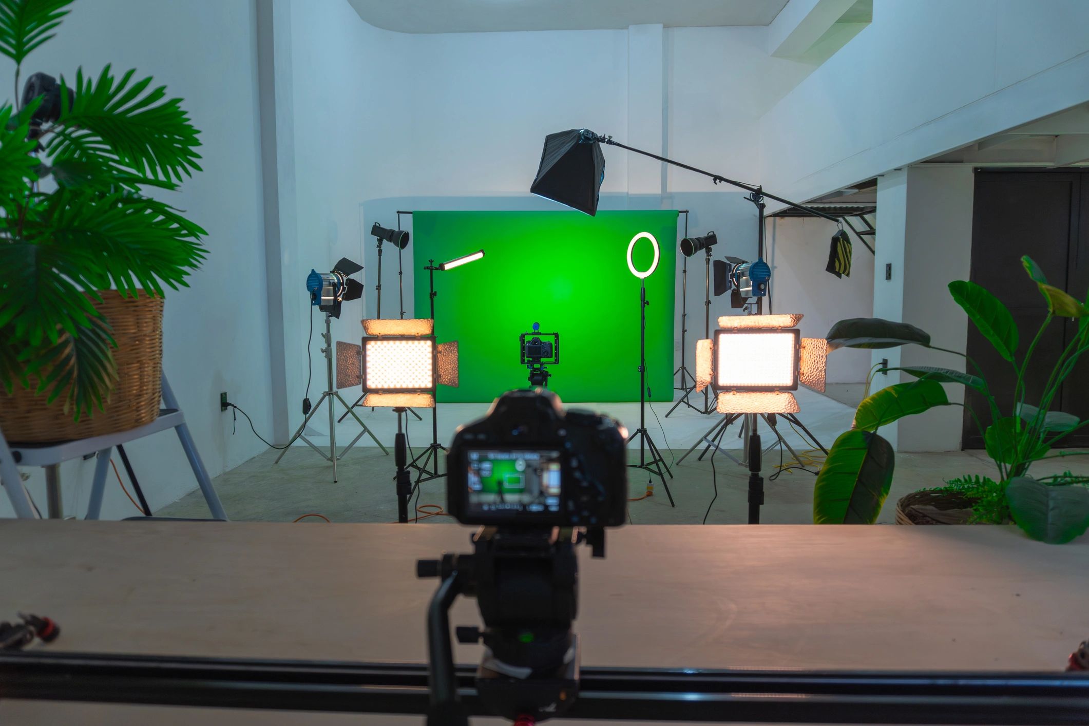 Set de producción para contenido audiovisual